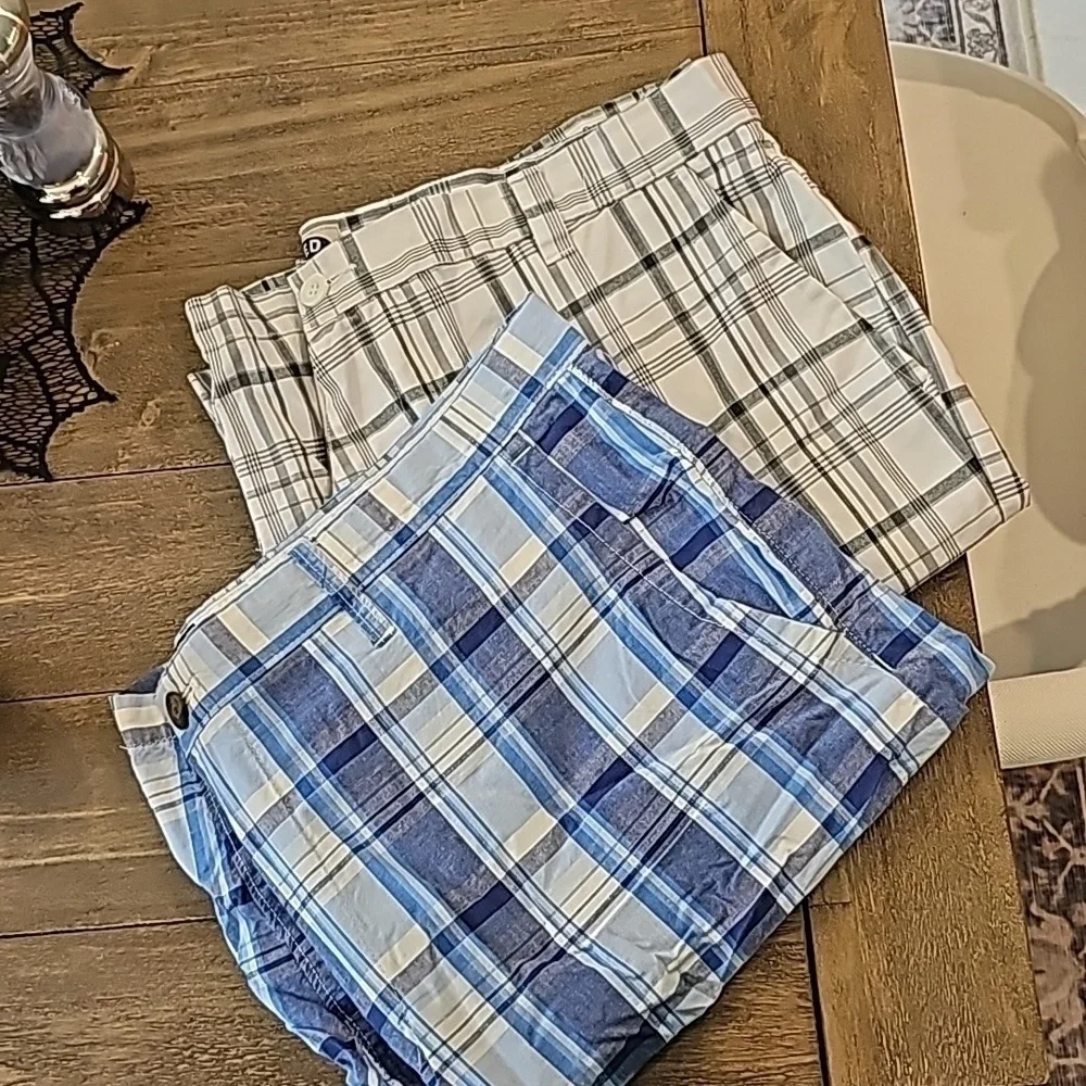 2 Pairs of Plaid Shorts - Picture 1 of 7